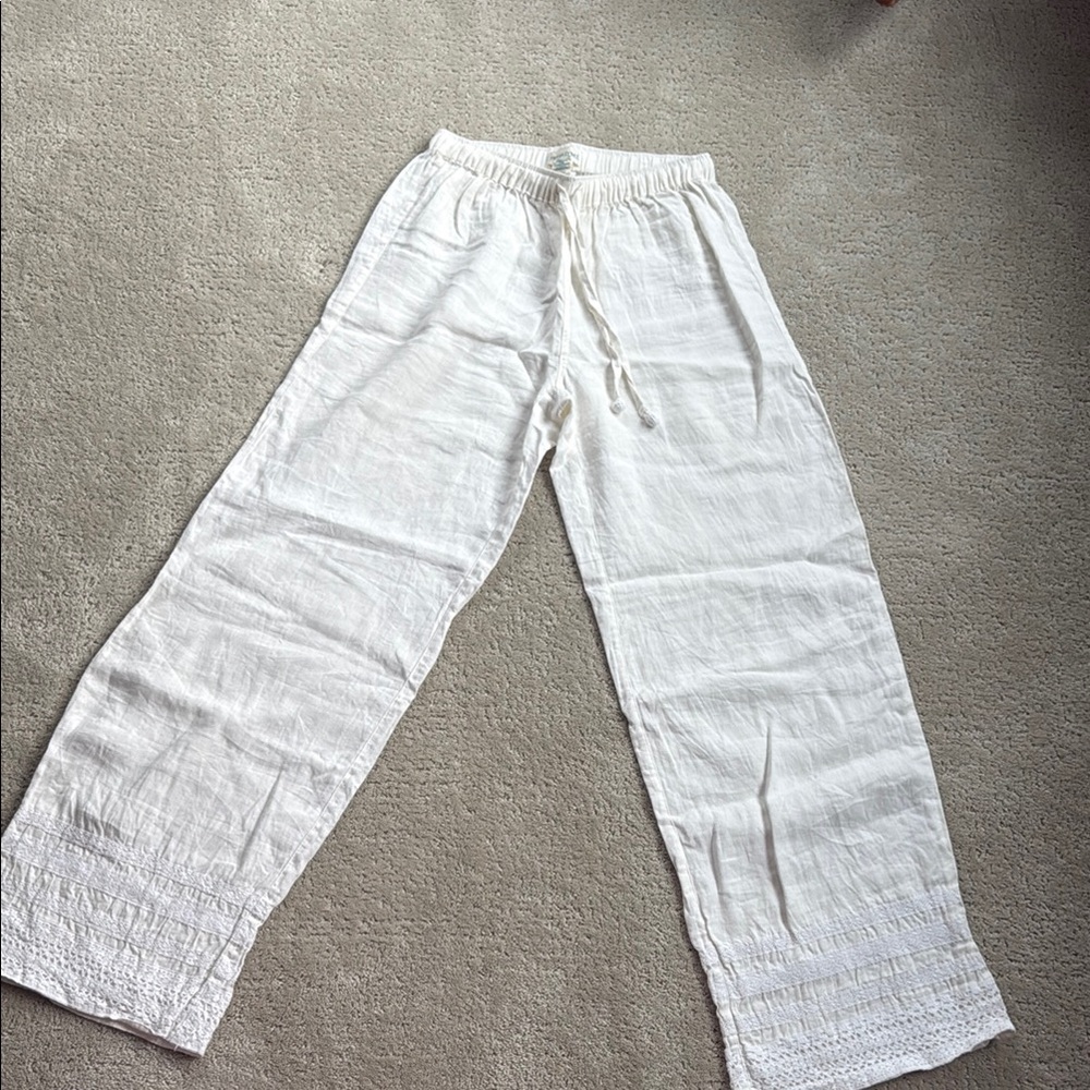 White Linen Pants